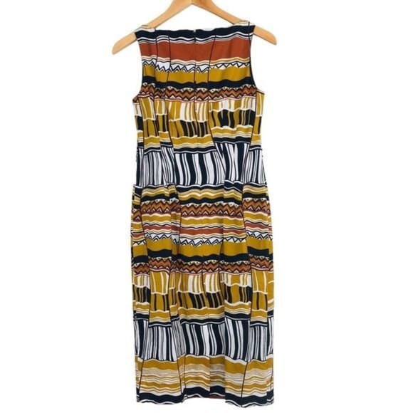 LAFAYETTE 148 Tribal Print Dress Size 0 - Picture 5 of 9